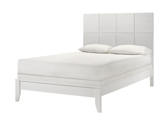 Denker - Queen Bed - White