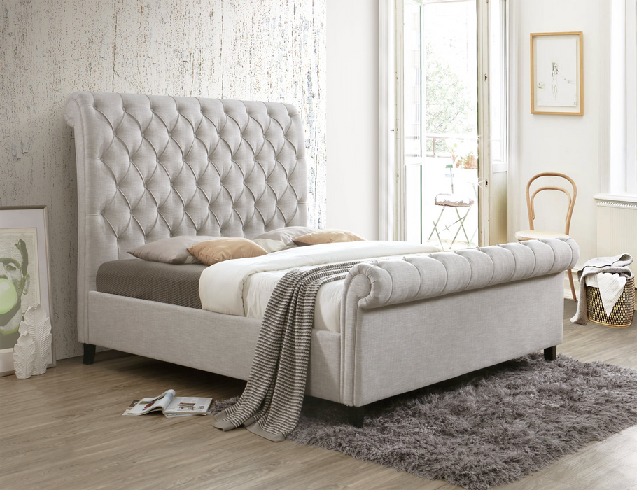 Kate - Upholstered Queen Bed - Gray