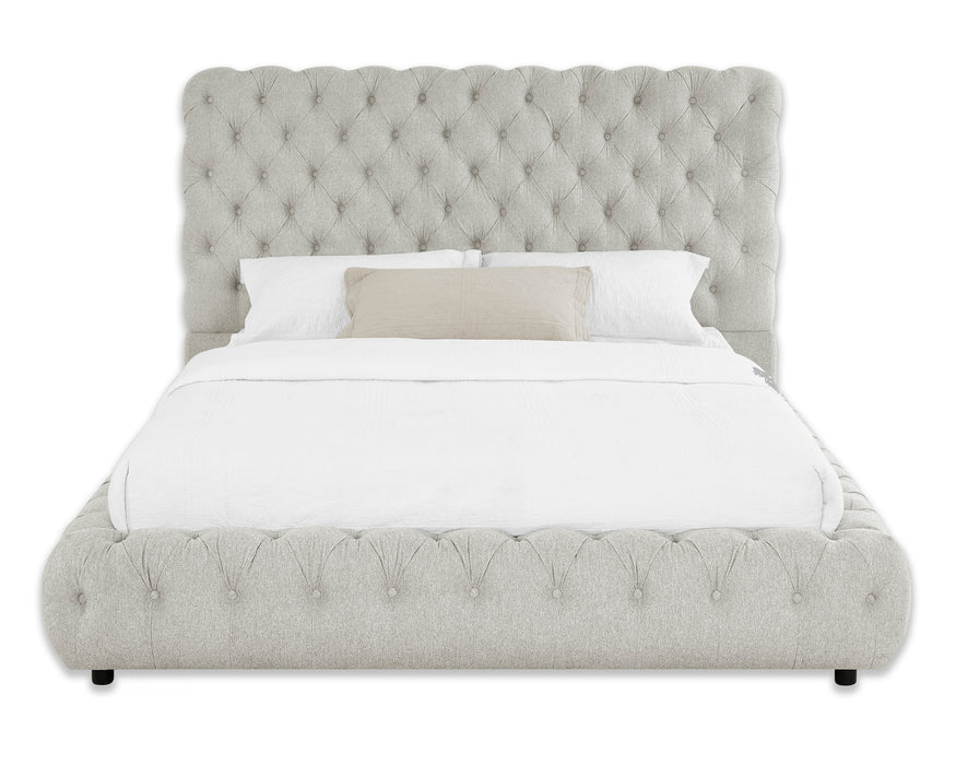 Flory - King Bed - Dove