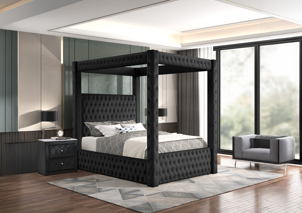 Annabelle - Queen Canopy Bed - Black