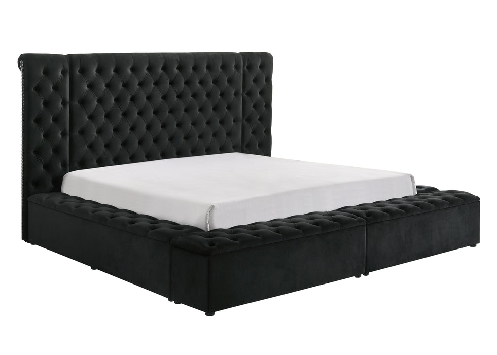 Liliana - Queen Bed With Storage - Black