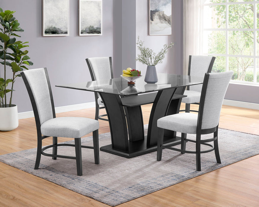 Camelia - 5 Piece Dining Room Set - Dove / Gray
