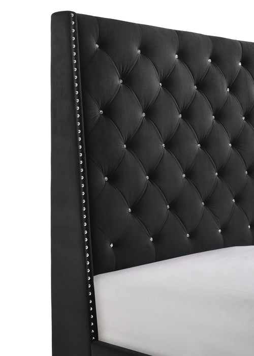 Chantilly - King Upholstered Bed - Black