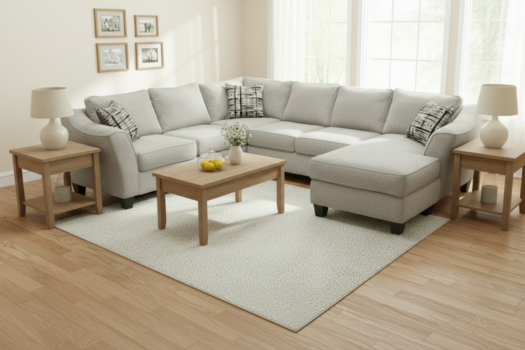L&A 5380 3-Piece Wraparound Sectional with Chaise – 50+ Colors