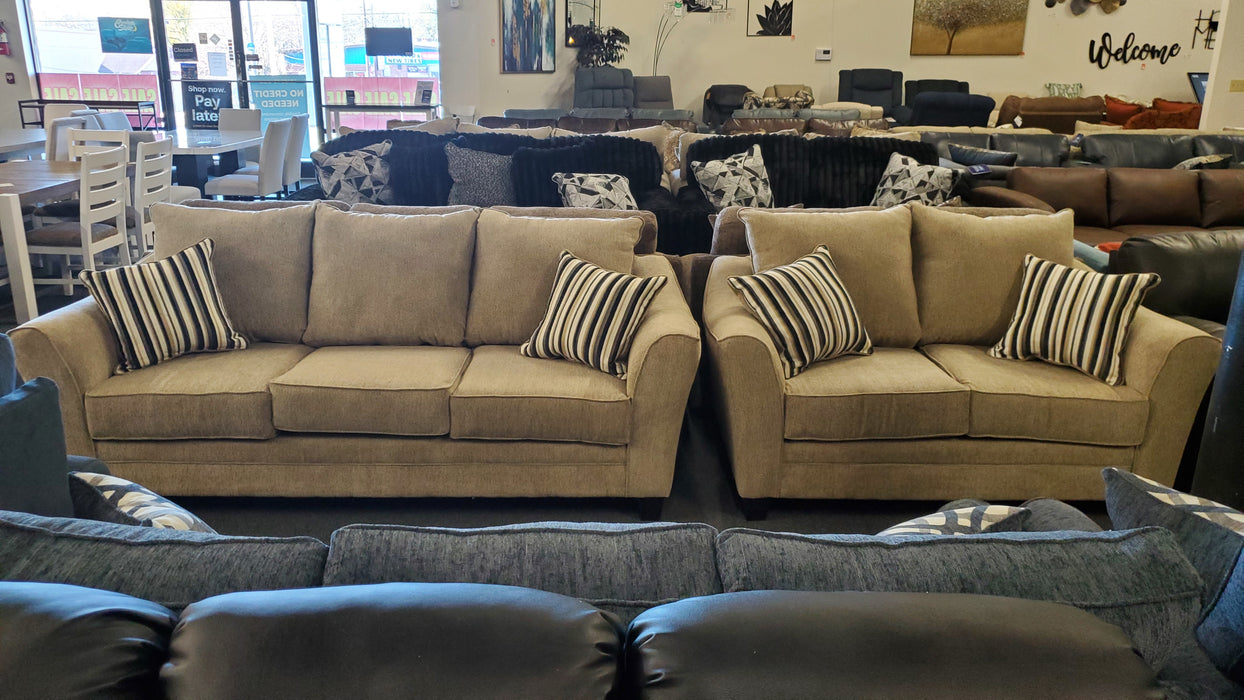 5380 Sofa and Loveseat Set by L&A