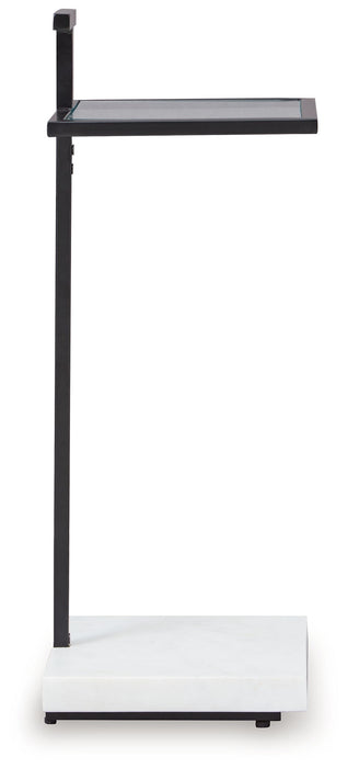 Mannill - Accent Table - Black / White