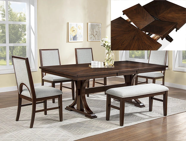Hamil Dining Table (W/18 Butterfly Leaf)