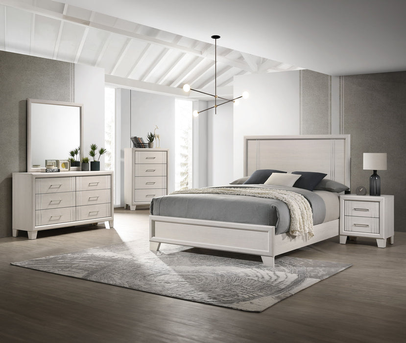 Charlie - King 5 Piece Bedroom Set - White