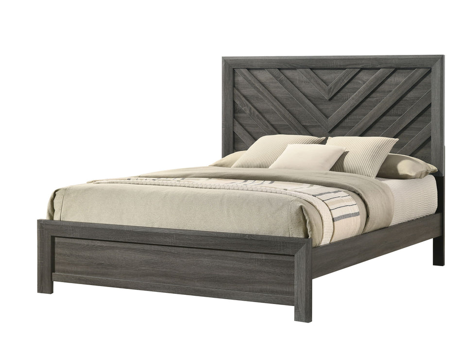 Valor - Twin 5 Piece Bedroom Set - Gray