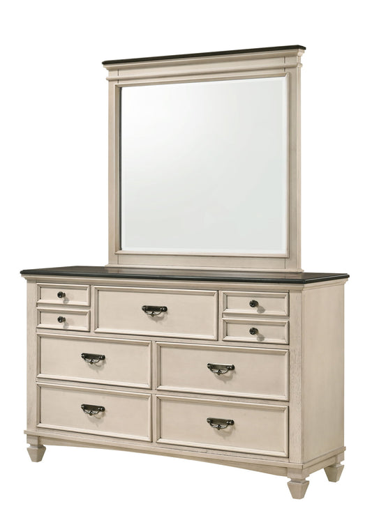 Sawyer - Dresser & Mirror - Antique White