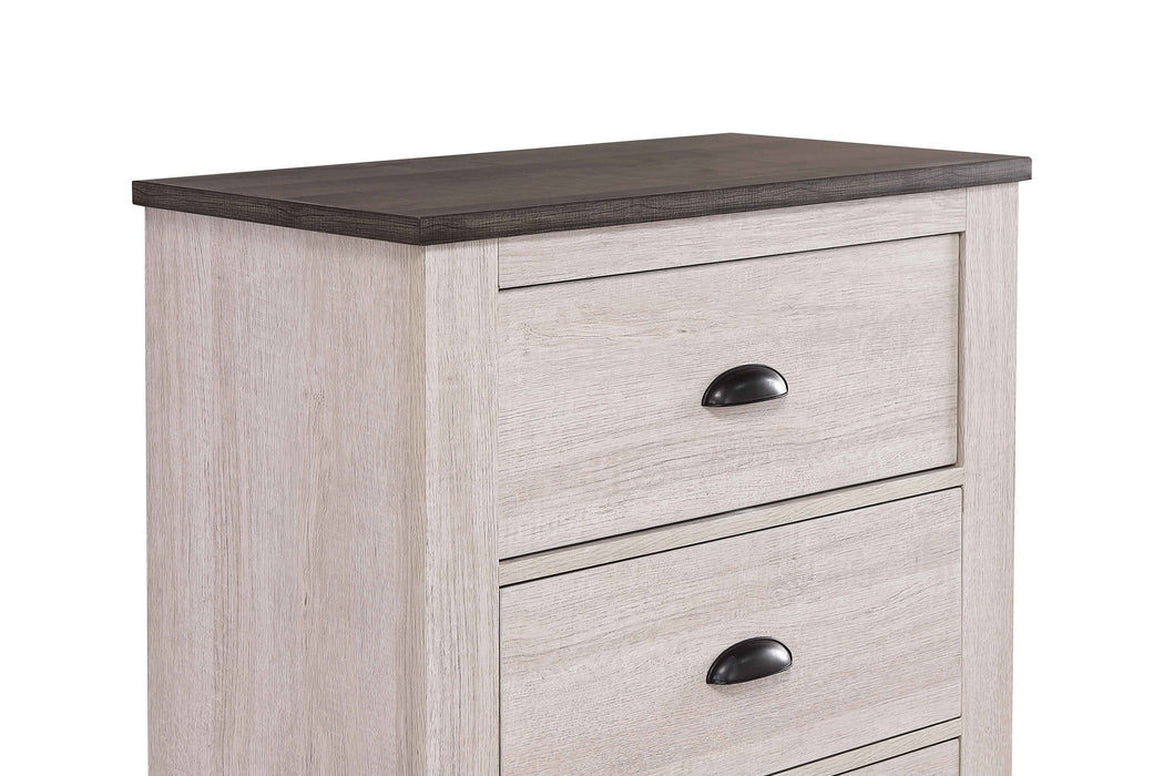 Coralee - Nightstand - Chalk / Gray