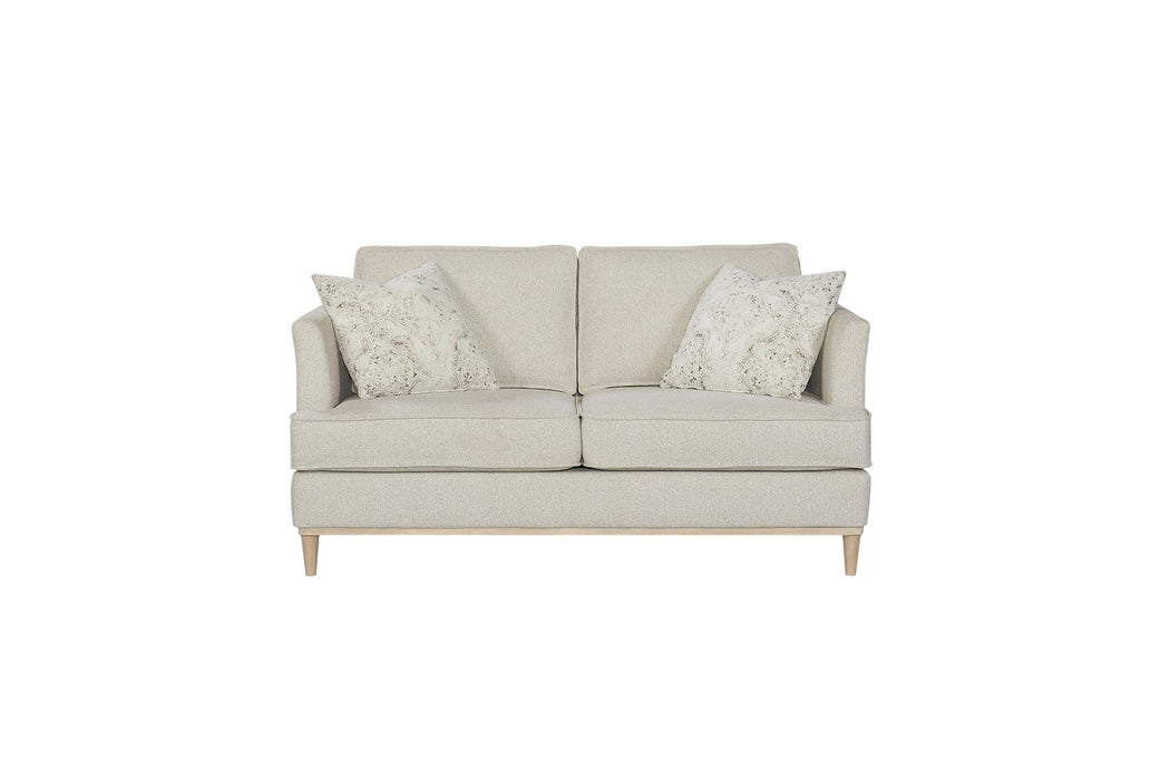Citrus Heights - Loveseat With 2 Pillows - Pearl Silver