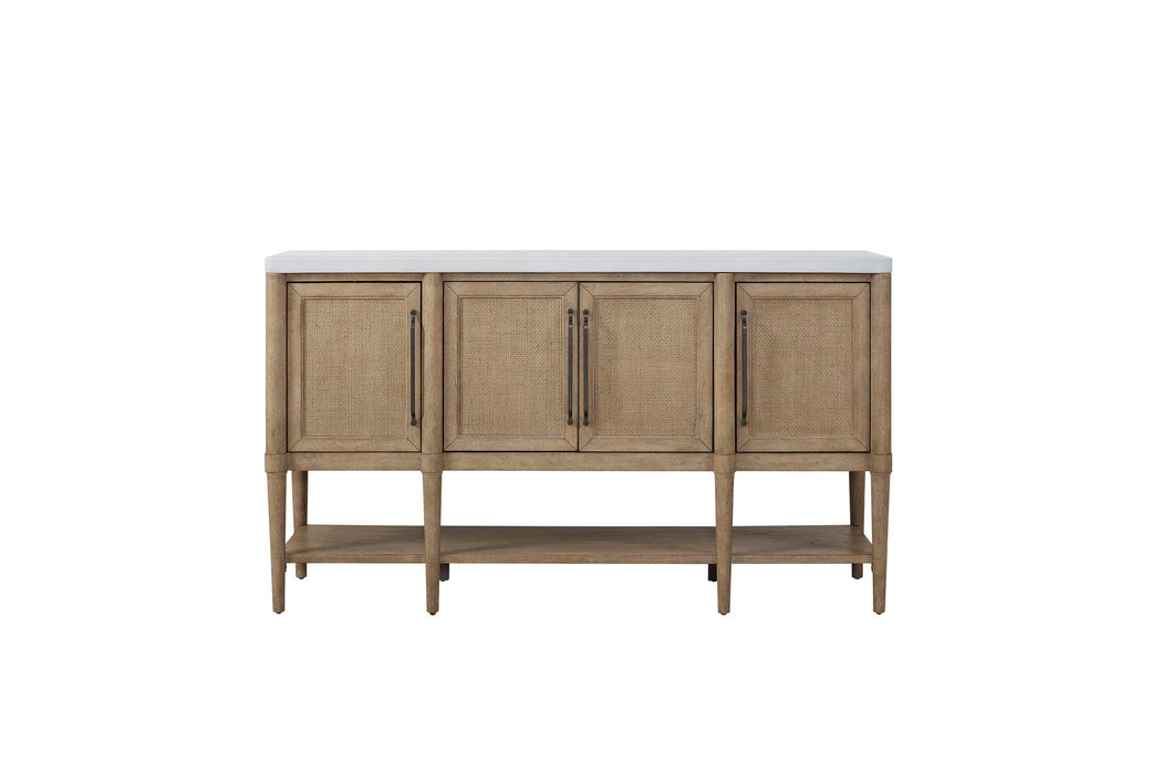 Citrus Heights - Cane Door, Cement Top Server - Sand