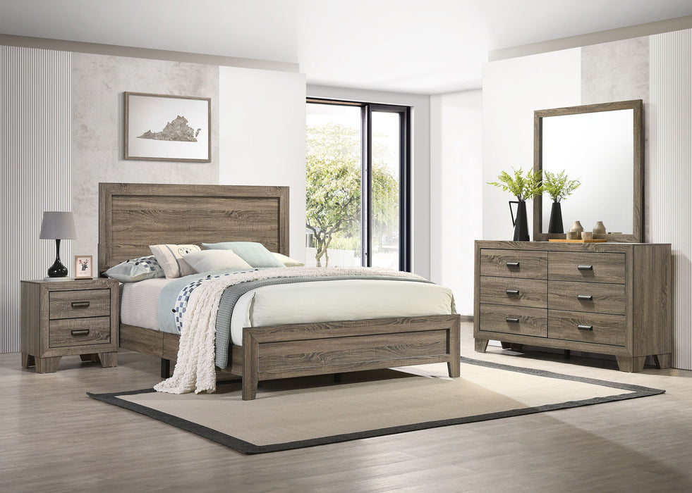Millie - Queen 4 Piece Bedroom Set - Warm Gray