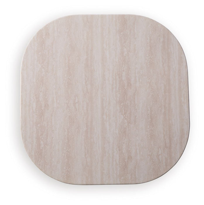 Dolan Creek - Square End Table - Beige / Brown