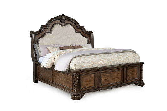 Ludwig - King Bed - Dark Brown