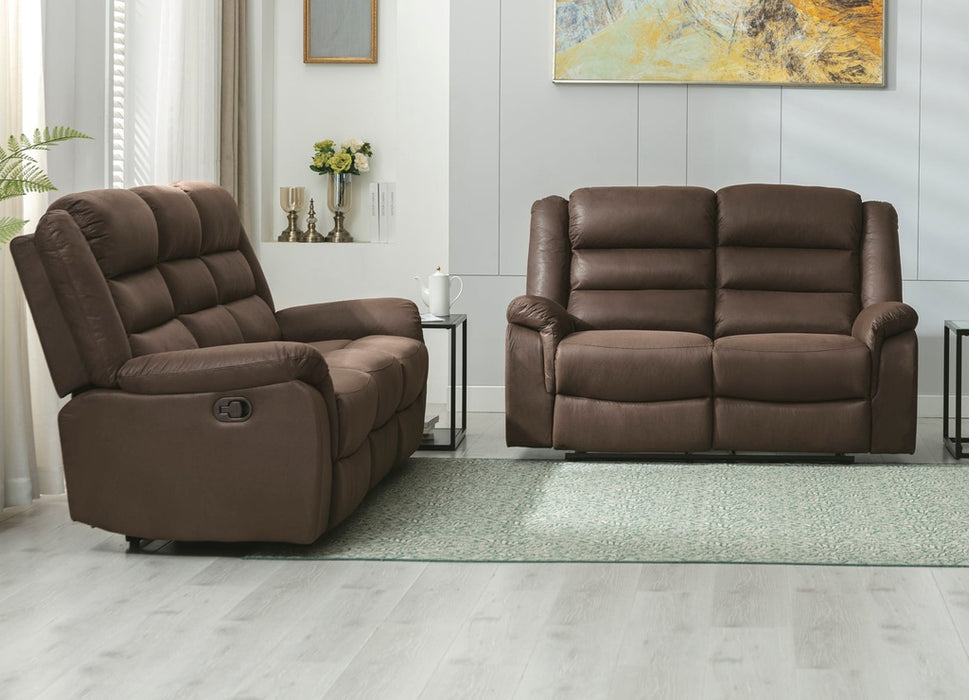 Welota Brown or Gray Reclining Sofa & Loveseat Set