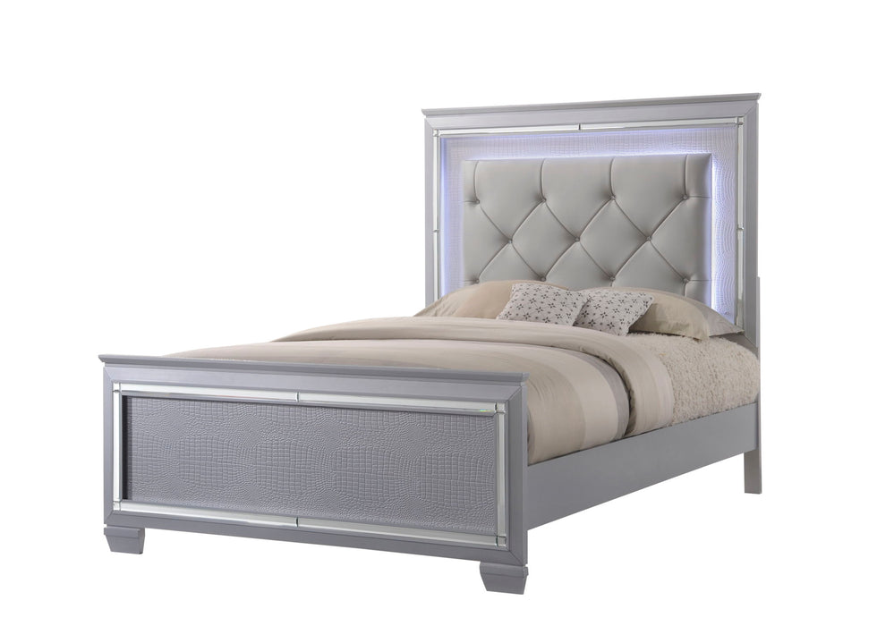 Lillian - Queen Upholstered Bed - Gray