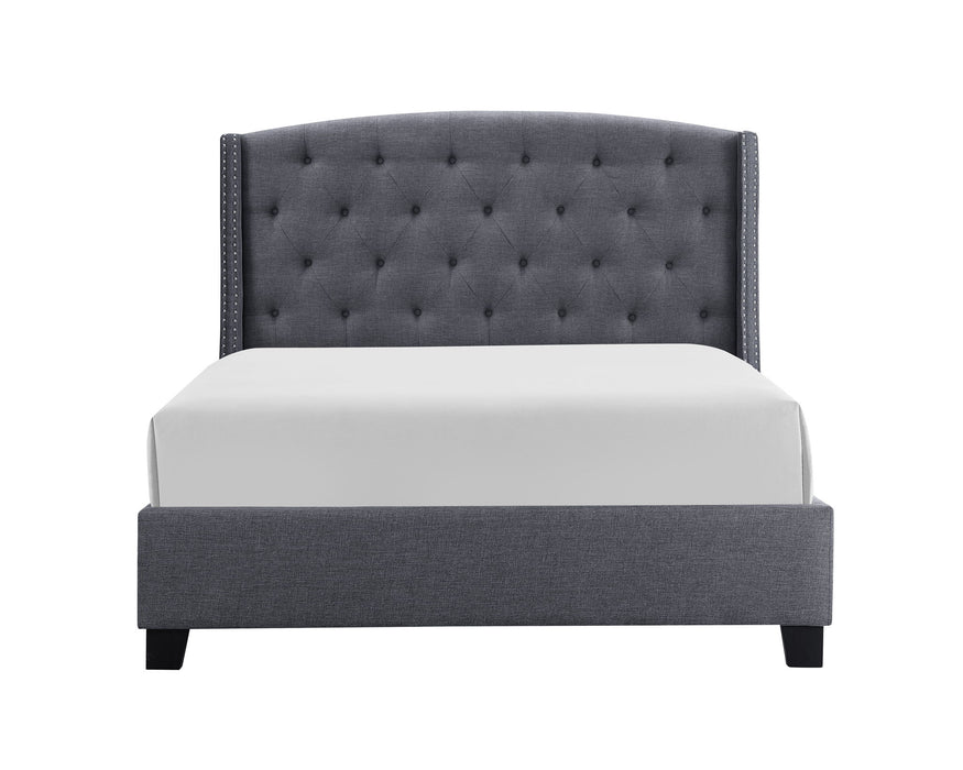 Eva - King Bed - Gray
