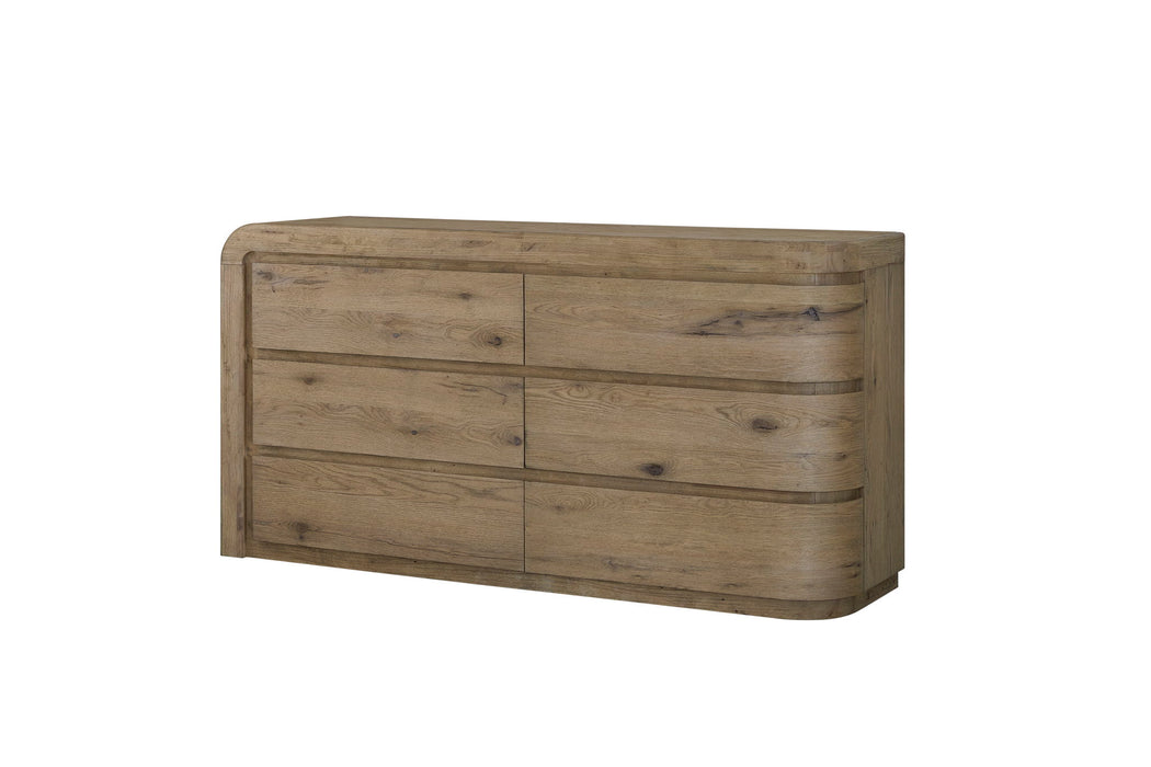 Pagosa - Curved Dresser - English Knotty Oak