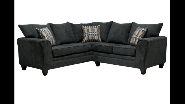6828 Sectional in Charcoal