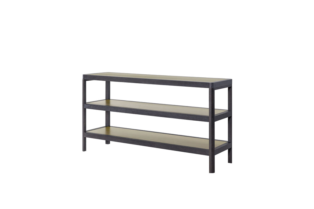 Elure - Channel Console Table - Peppercorn