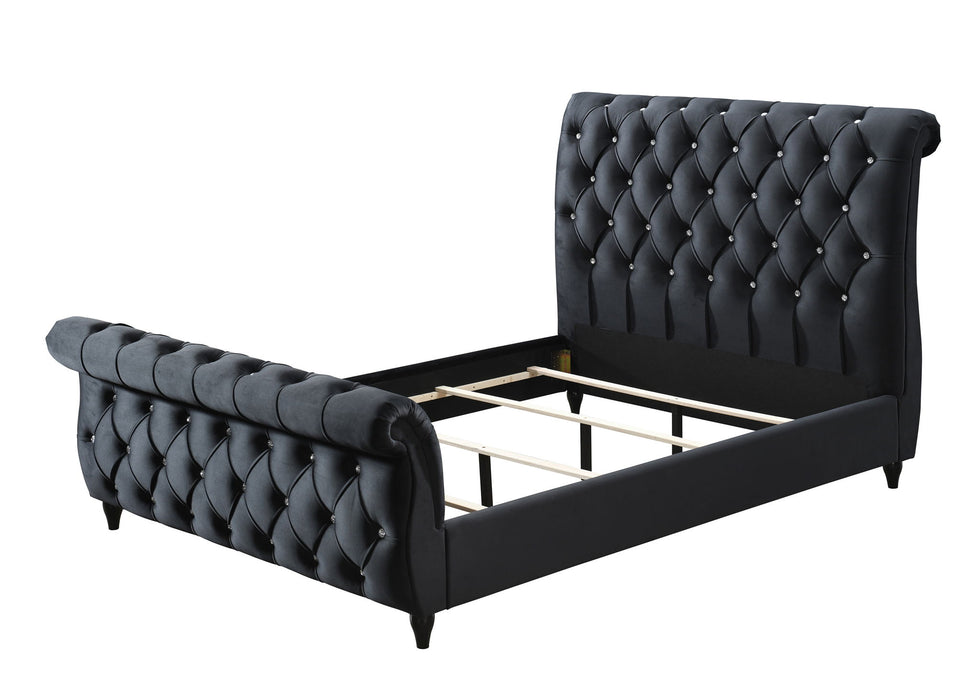 Kyrie - King Bed - Black