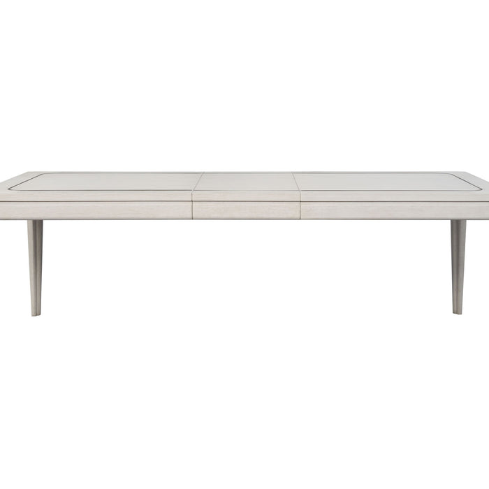 Trilogy - Dining Table With Metal Inlay - Vanilla