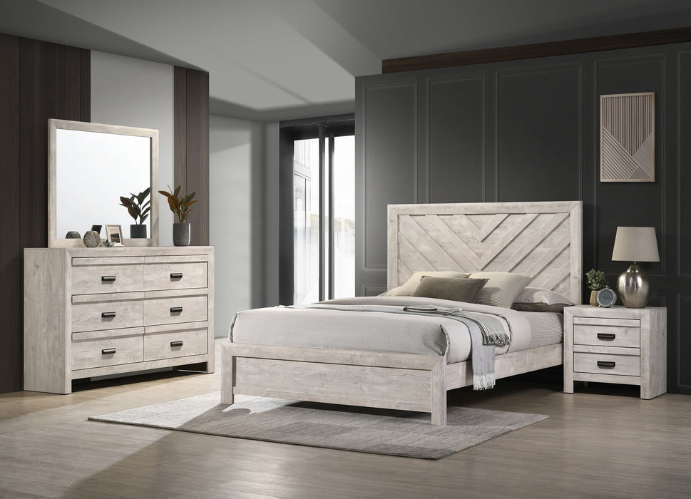 Valor - Queen 4 Piece Bedroom Set - Antique White