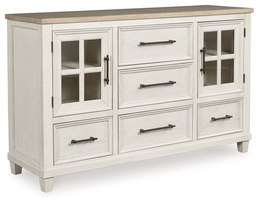 Shaybrock - Dresser - Antique White / Brown