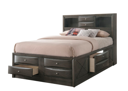 Emily - Queen Bed - Gray