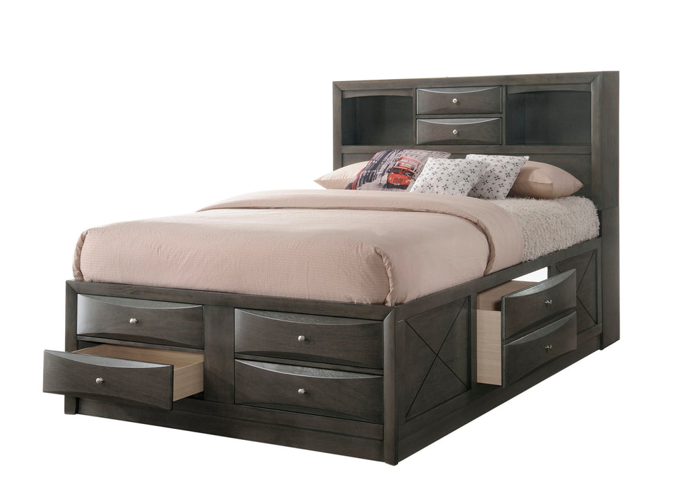 Emily - Queen Bed - Gray