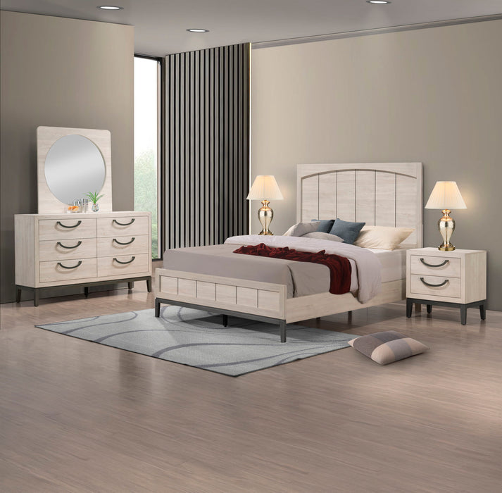 Veda - Queen 4 Piece Bedroom Set - Beige