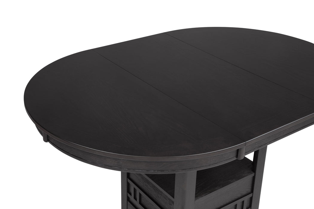 Hartwell - Counter Height Table - Charcoal Black