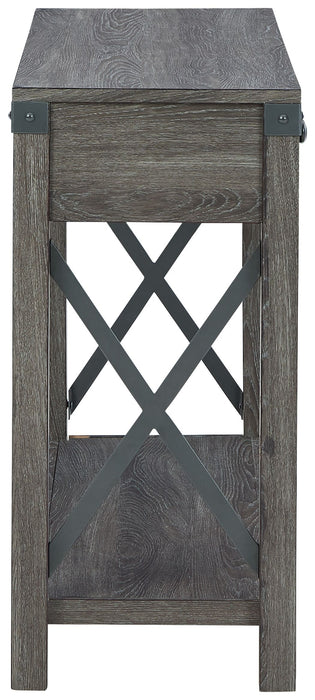 Freedan - Console Sofa Table - Grayish Brown