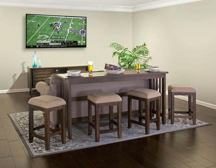 Lindsey - Stool (Set of 2) - Ebony / Beige