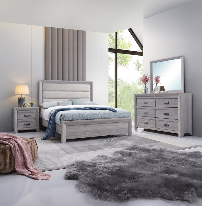 Adelaide - Upholstered Full Bed - Drift Wood