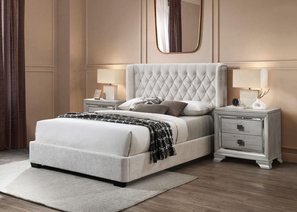 Daphne - King Bed - Ivory