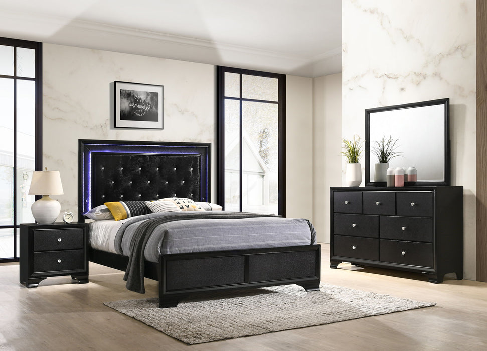 Micah - King 4 Piece Bedroom Set - Black