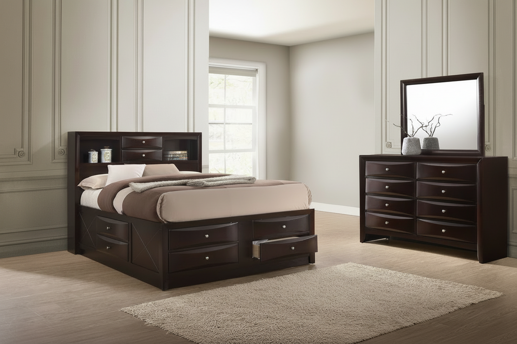 Emily Dark Cherry Captains Storage Suites