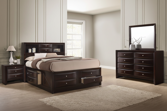 Emily Dark Cherry Captains Storage Suites