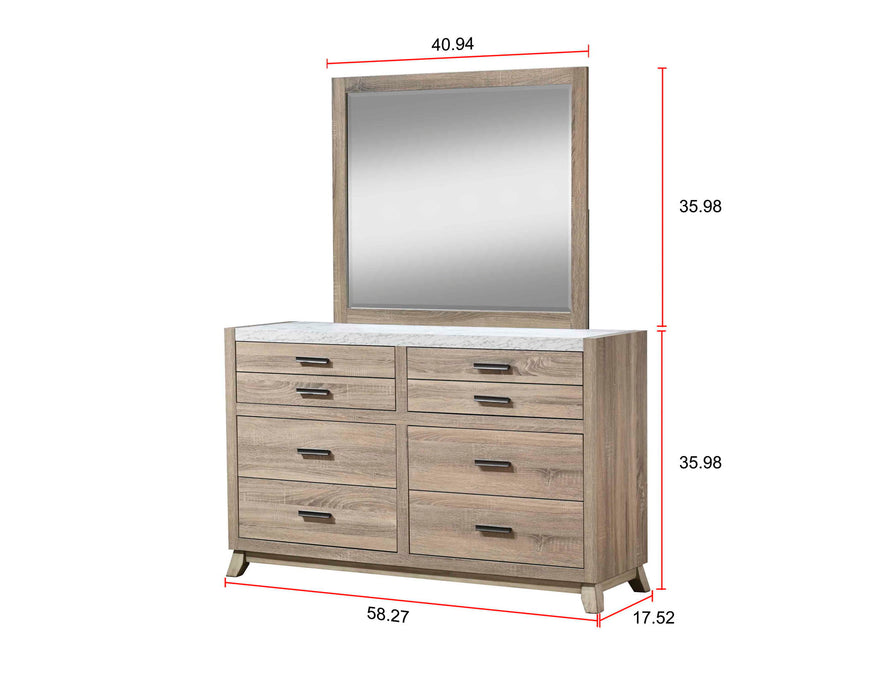 Tilston - Dresser & Mirror - Natural