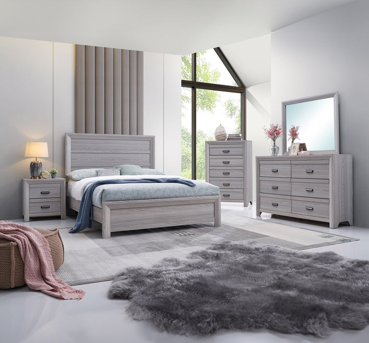 Adelaide - King 5 Piece Bedroom Set - Drift Wood