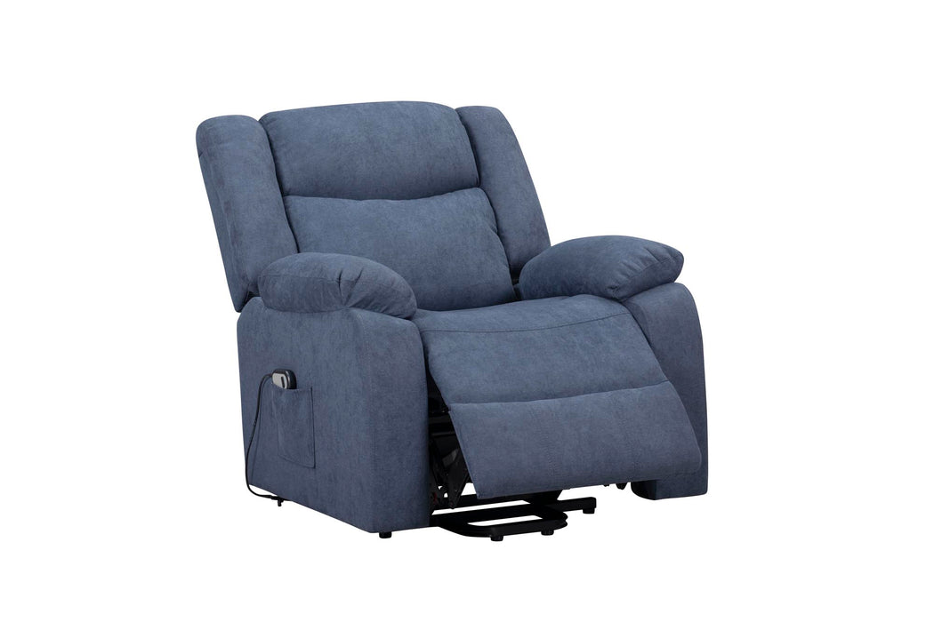 LR81763PL Power Lift Recliner Chair, Blue or Taupe