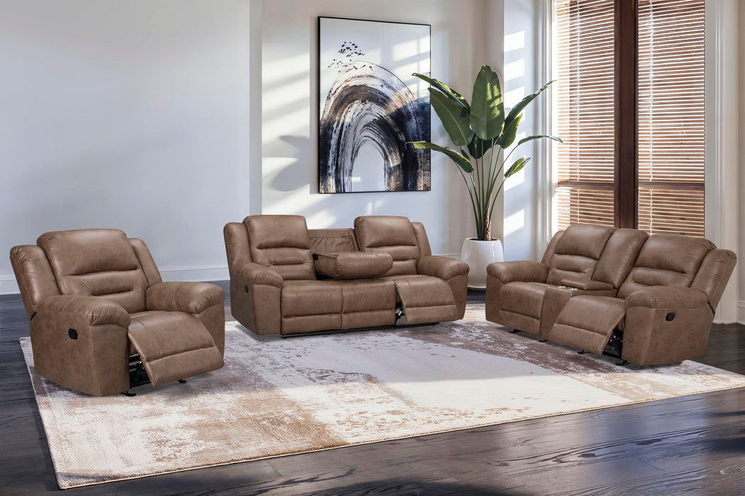 Badlands Saddle Manual Reclining Living Room Set