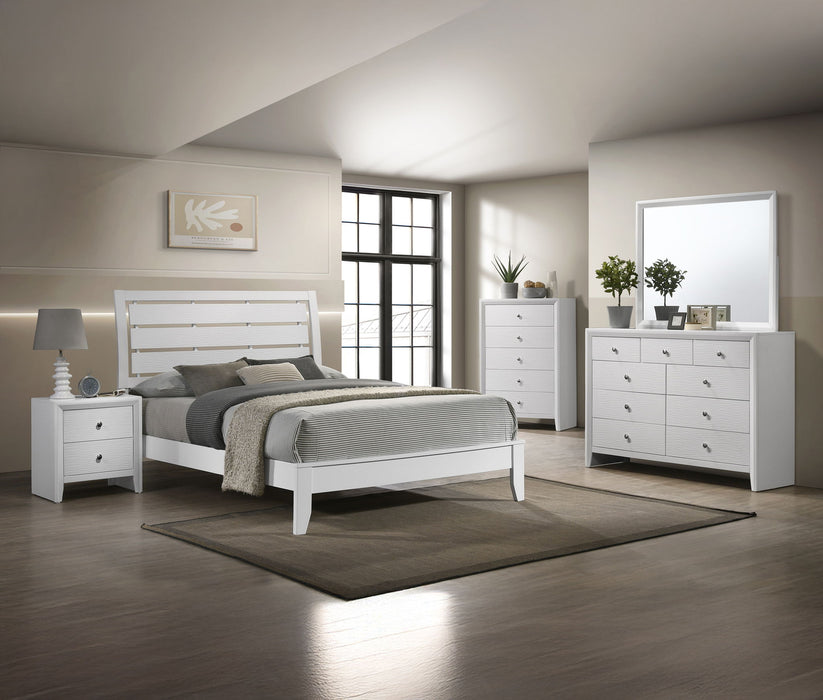 Evan - Queen 5 Piece Bedroom Set - White