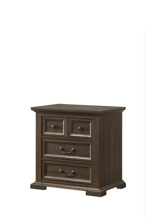 BR8387 Rustic Brown 5Pc Bedroom Set