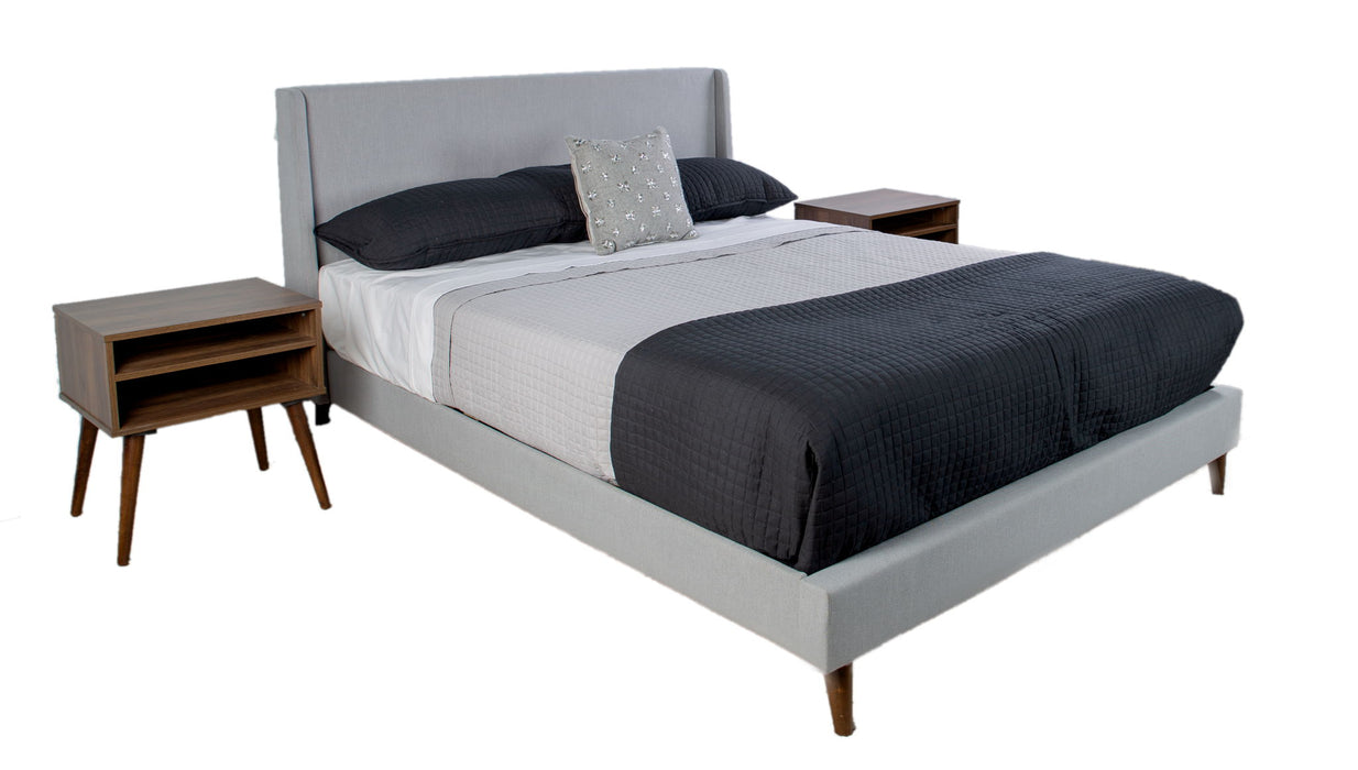 Maddison - Upholstered Bed In A Box With 2 Nightstands