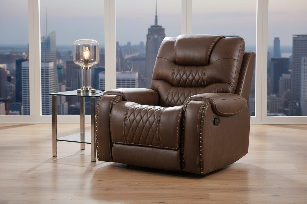 Desert Chocolate Glider Recliner Chair By Corinthian