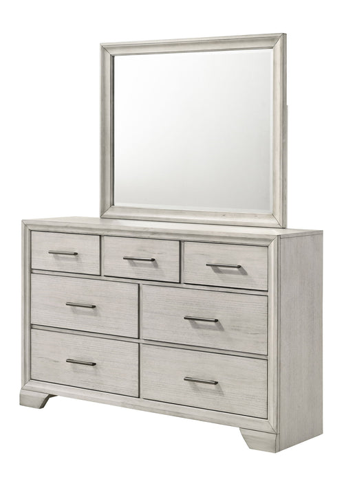 Jaymes - Dresser & Mirror - White Mist